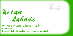 milan labodi business card